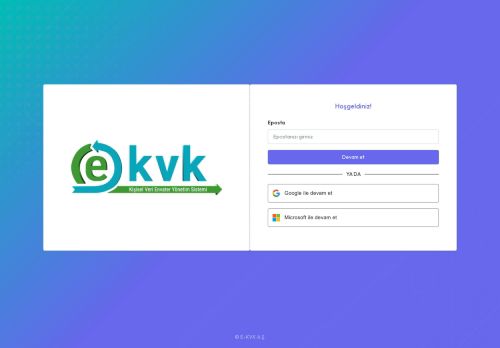 Giriş Yap | E-KVK