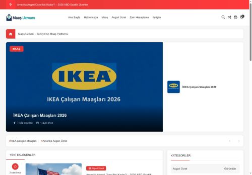 Türkiye'nin Maaş Platformu - Maaş Uzmanı