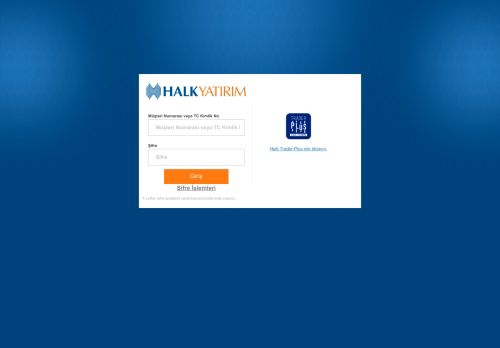 Halk Yatırım İnternet Şubesi