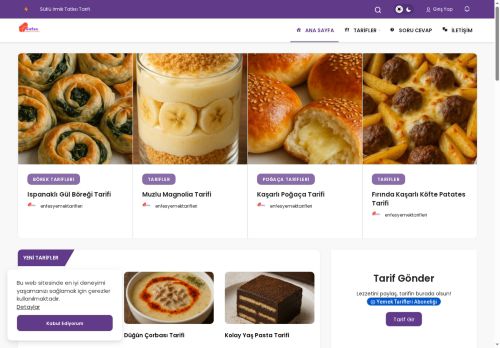 Enfes Yemek Tarifleri – Kolay Tarifler, Büyük Lezzetler
