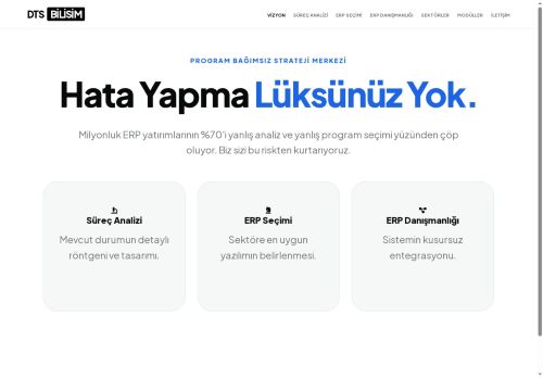 DTS BİLİŞİM | Analiz, ERP Seçimi ve Stratejik Danışmanlık