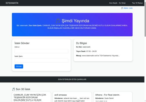 2025'in En İyi Radyo İstek Paneli - İstekmatik