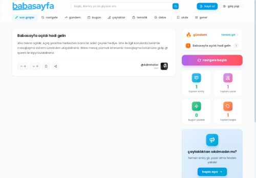 Babasayfa - Erkek Adamın Sözlüğü
