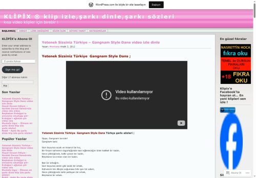 KLİPİX ® klip izle,şarkı dinle,şarkı sözleri