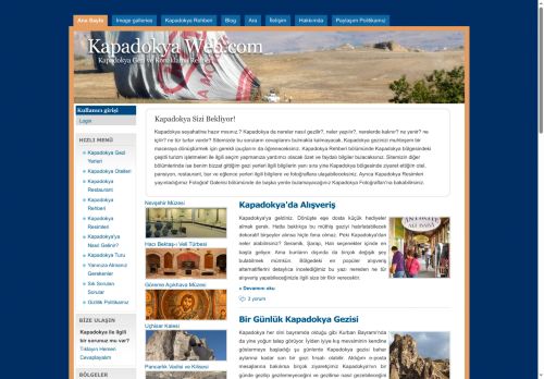 Kapadokya Web.com | Kapadokya Gezi ve Konaklama Rehberi