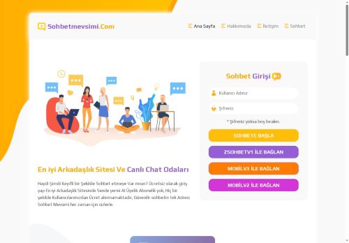 SohbetMevsimi, Güvenilir Sohbet Ortamı Mobil Chat Sayfası