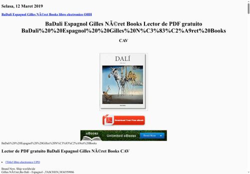 BaDali Espagnol Gilles NÃ©ret Books Lector de PDF gratuito BaDali%20%20Espagnol%20%20Gilles%20N%C3%83%C2%A9ret%20Books