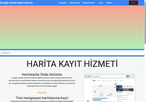 Google Harita Kayıt Servisi - Anasayfa