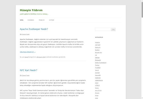 yazılım geliştirici, bisikletçi, motorcu, kampçı... - Hüseyin Yıldırım