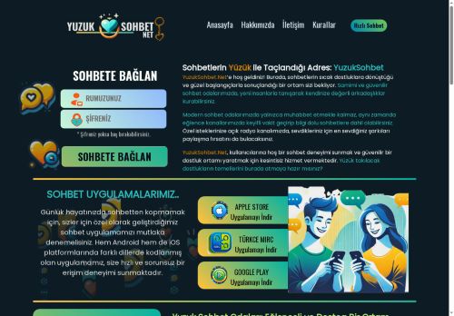 Sohbet Siteleri - YuzukSohbet.NET - Chat Siteleri - Chat Odaları