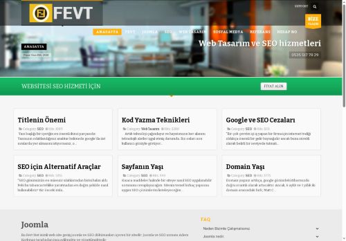 FEVT | Joomla Uzmanı,SEO, Seo Uzmanı ,Web Tasarım Platformu