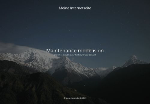 Site is undergoing maintenance