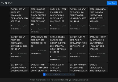 İlan Servisi - TV Shop