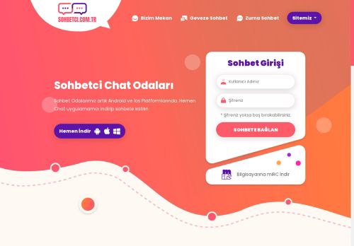 Sohbet Chat Ücretsiz Mobil Sohbet Odaları - Sohbetci.com.tr