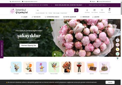 Modern Çiçekçi Sitesi | Hızlı ve Taze Çiçek Gönder!