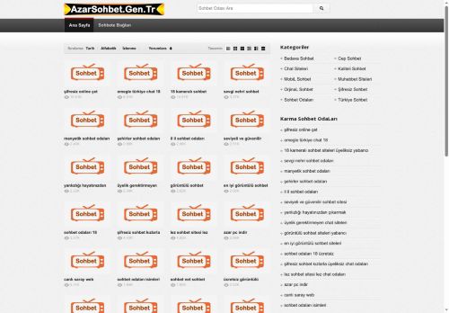 Azar Görüntülü Sohbet, Azar Chat Sohbet Sitesi