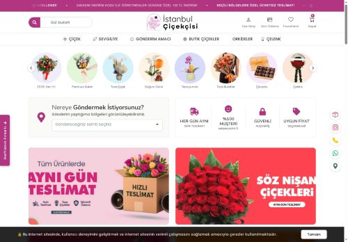 Premium Çiçekçi Sitesi | Hızlı ve Taze Çiçek Gönder!