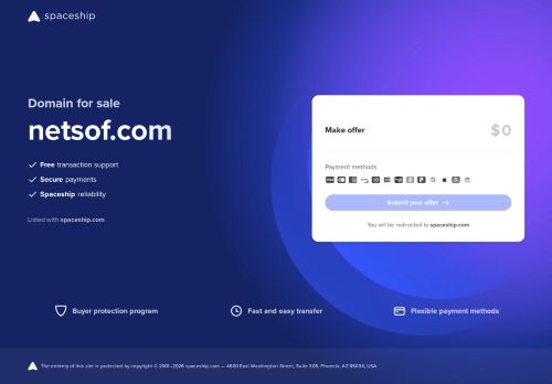 netsof.com for sale | Spaceship.com