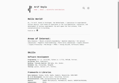 Arif Soylu | Professional Overview • Home