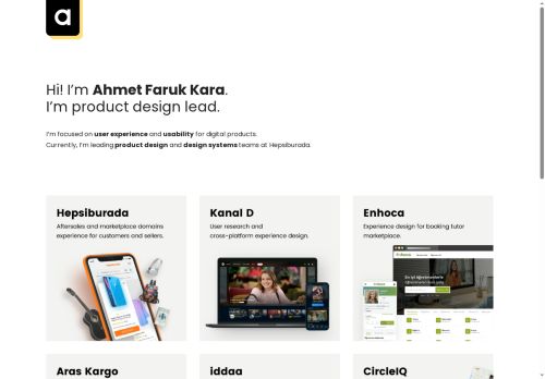 Ahmet Faruk Kara | Product Design Lead