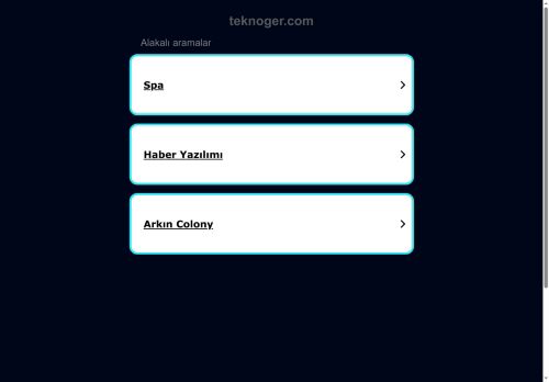 teknoger Kaynaklar ve Bilgiler. - teknoger.com - Bu web sitesi satılıktır!