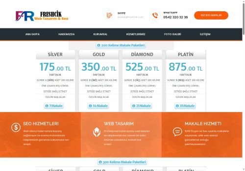 Freshcik Bilişim Hizmetleri | Web Tasarım Seo