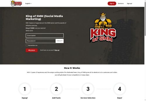 King of SMM | SMM panel provider for Reseller | API | Social Media Marketing
