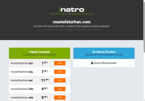 mustafaturhan.com Premium Park Sayfası