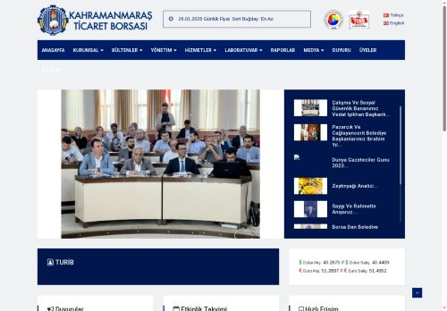 Kahramanmaraş Ticaret Borsası | Tel: +90 344 503 11 11 | E-mail: borsa@kmtb.org.tr