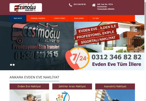 Cesimoğlu Nakliyat Ankara Ev Taşıma Ofis Taşıma Şehirler Arası Nakliyat