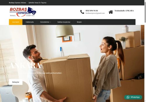 Bozbaş Express Ankara Evden Eve Nakliyat Şehirler Arası Ev Taşıma