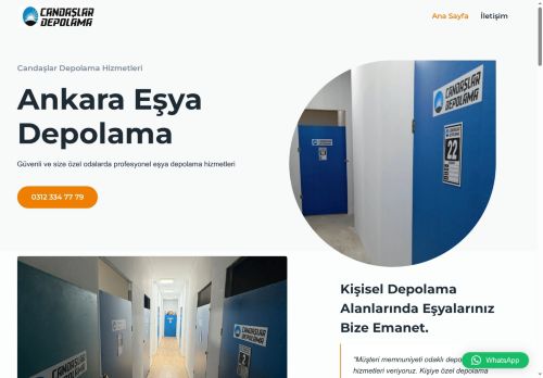 Ankara Eşya Depolama CANDAŞLAR DEPOLAMA 7/24 Hizmet