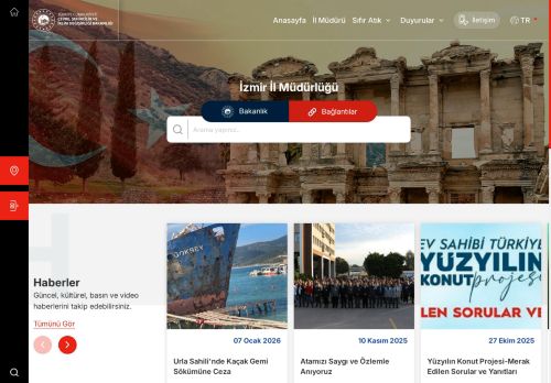 İzmir ili websayfası