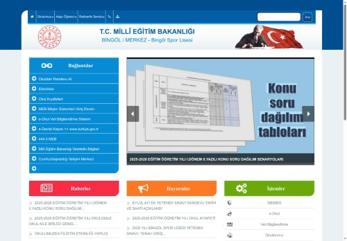 Bingöl Spor Lisesi - BİNGÖL / MERKEZ