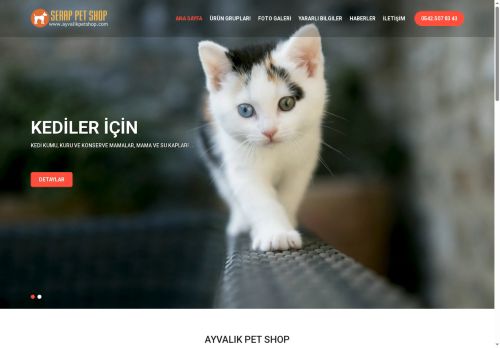 Ayvalık Serap Pet Shop Kedi Kumu Kedi Maması Ayvalık Pet Market