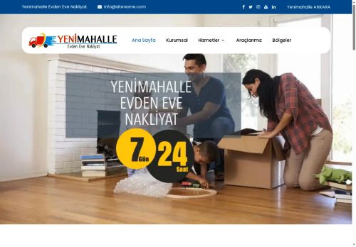 Yenimahalle Evden Eve Nakliyat ve İş Yeri Taşıma