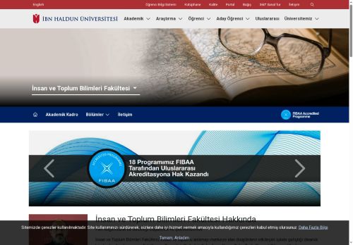 İbn Haldun Üniversitesi - İnsan ve Toplum Bilimleri Fakültesi