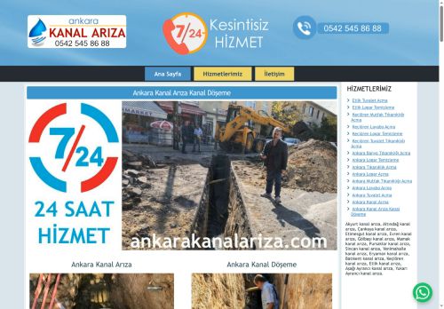 Ankara Kanal Arıza Kanal Açma 0542 545 86 88 Tıkanıklık Açma