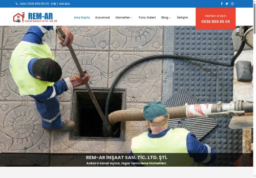 Ankara Kanal Açma REM-AR İnşaat Tesisat Hizmetleri
