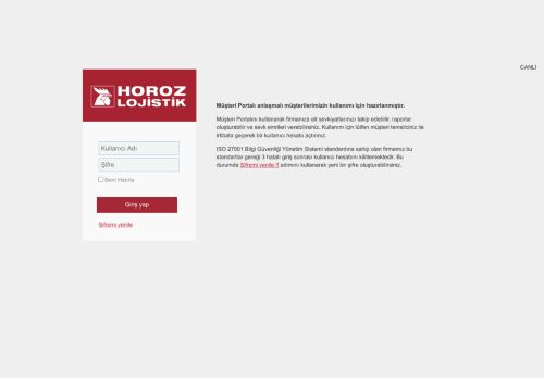 Gönderi Takibi - Horoz Lojistik