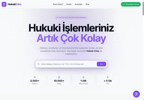 Hukuki Zeka Destekli Dilekçe ve Doküman Hazırlama - Hukuki Zeka