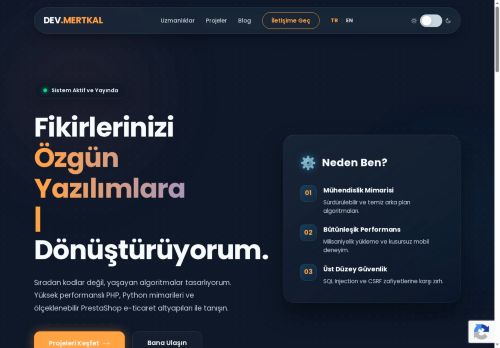 Dijital Mimar | Modern Web & Yazılım Çözümleri