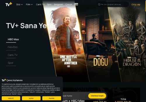 TV+: Dizi, Film ve Canlı TV Kanalları