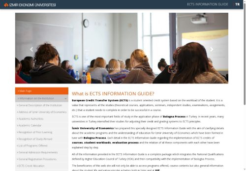 ECTS Information Guide | İzmir University of Economics