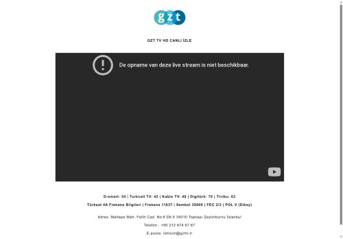 GZT TV HD CANLI YAYIN İZLE
