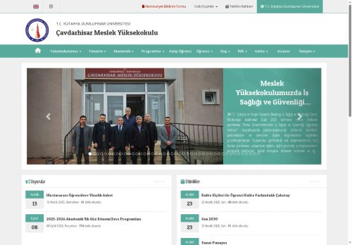 Çavdarhisar Meslek Yüksekokulu