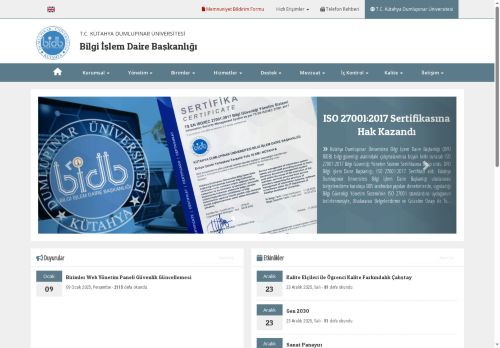 Bilgi İşlem Daire Başkanlığı