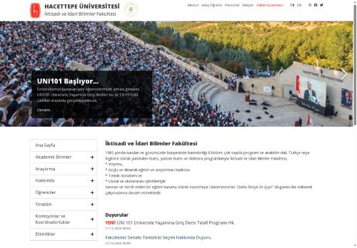 Hacettepe Üniversitesi İktisadi ve İdari Bilimler Fakültesi