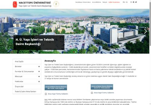 Hacettepe Üniversitesi Yapı İşleri ve Teknik Daire Başkanlığı