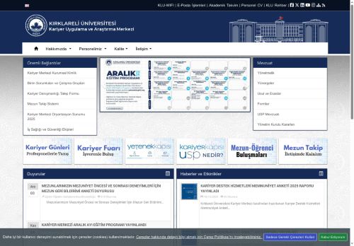 Kariyer Uygulama ve Araştırma Merkezi - KLU